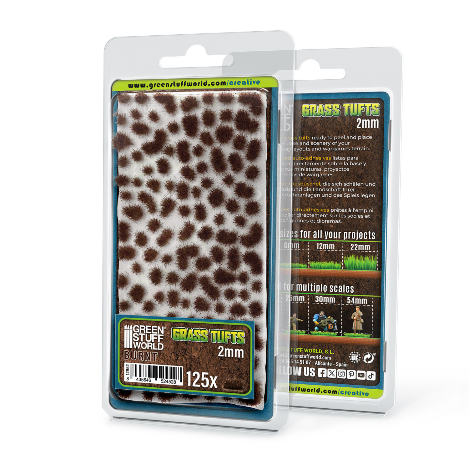 Static Grass Tufts 2 mm - Burnt Brown