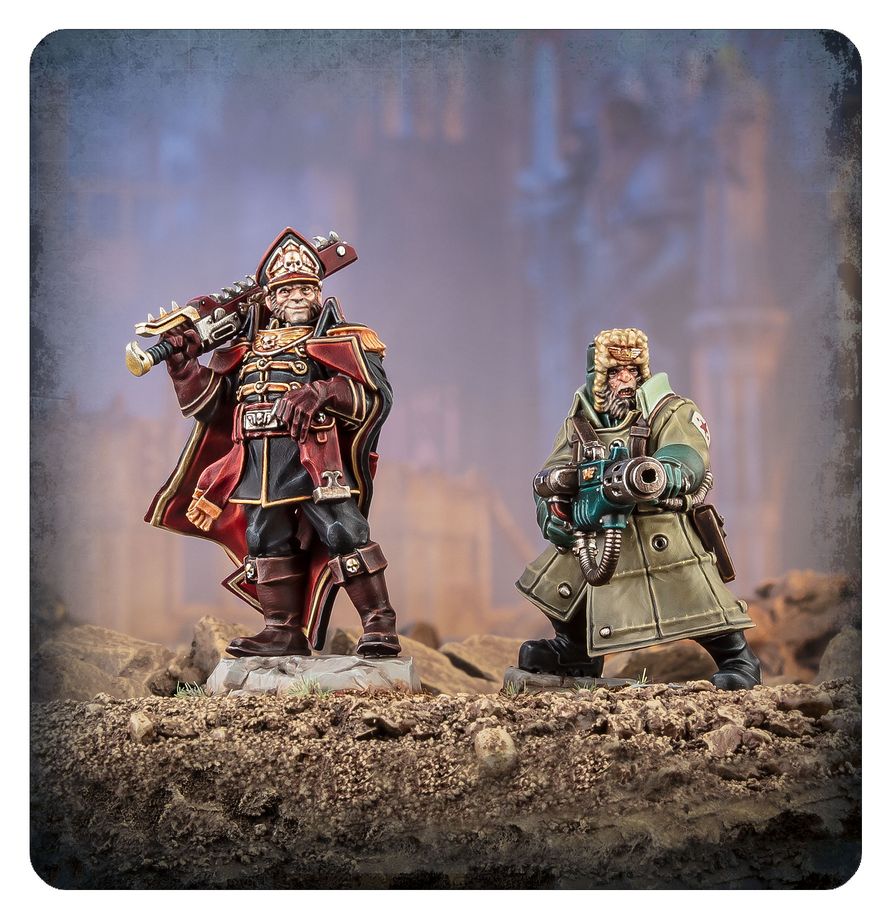 Detail of the Ciaphas Cain miniature