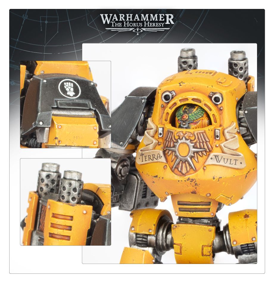 Sestavený Contemptor Dreadnought v akci