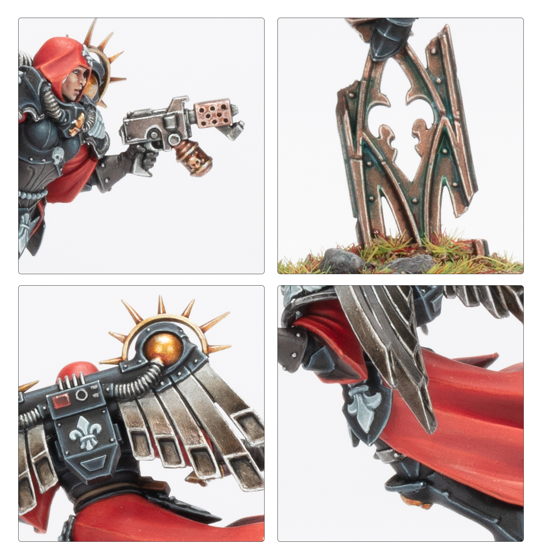 Pohled zezadu na jump pack Canoness