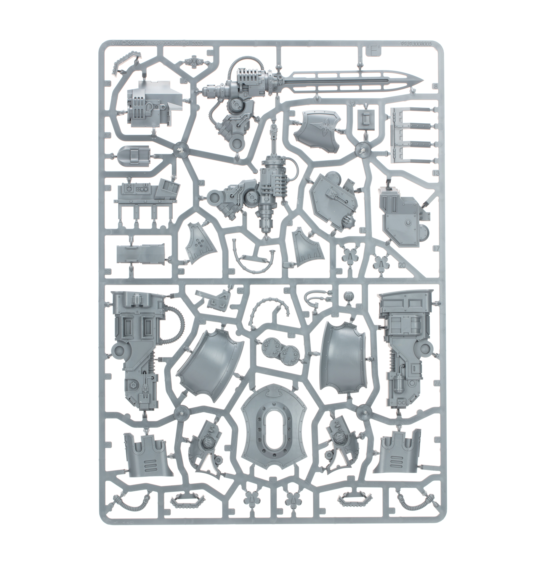 Detailed view of the Knight's articulation options