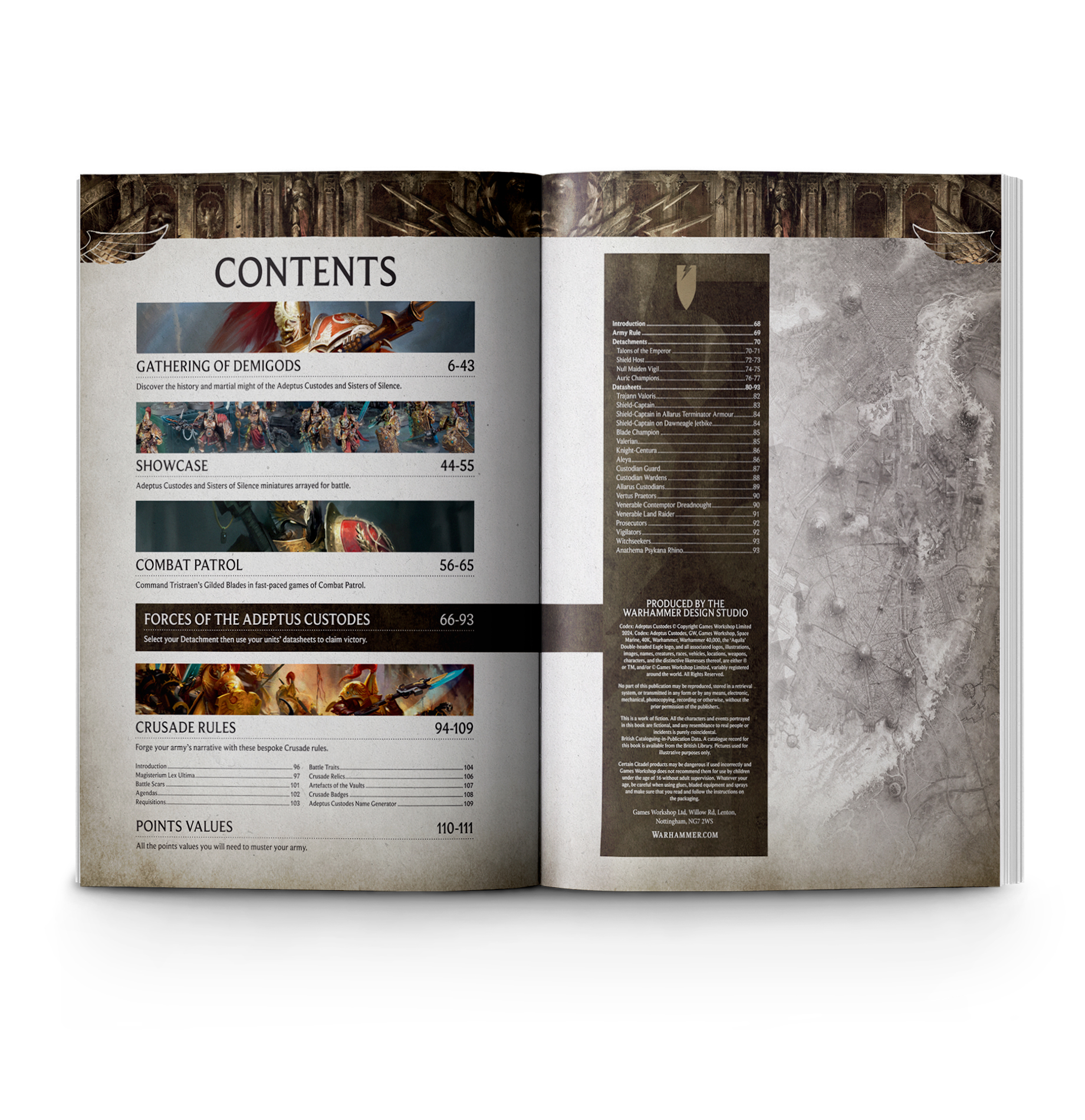 Warhammer 40,000: Codex: Adeptus Custodes cover