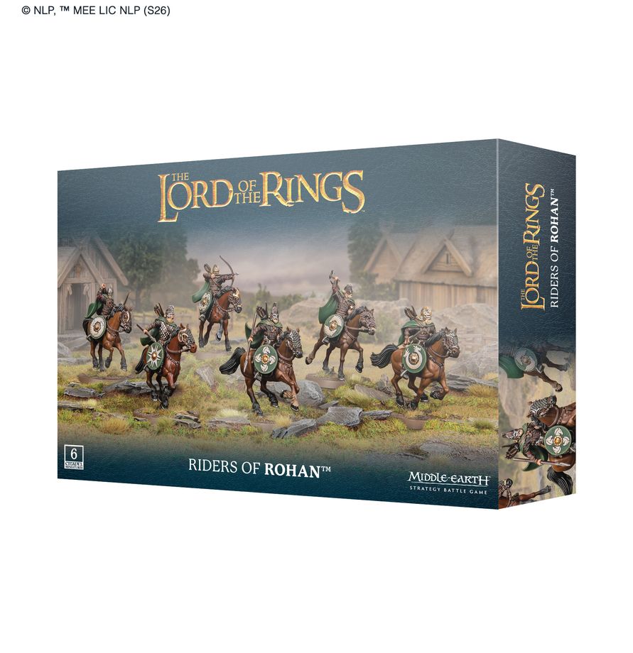 Riders of Rohan v akci při jezdeckém útoku.