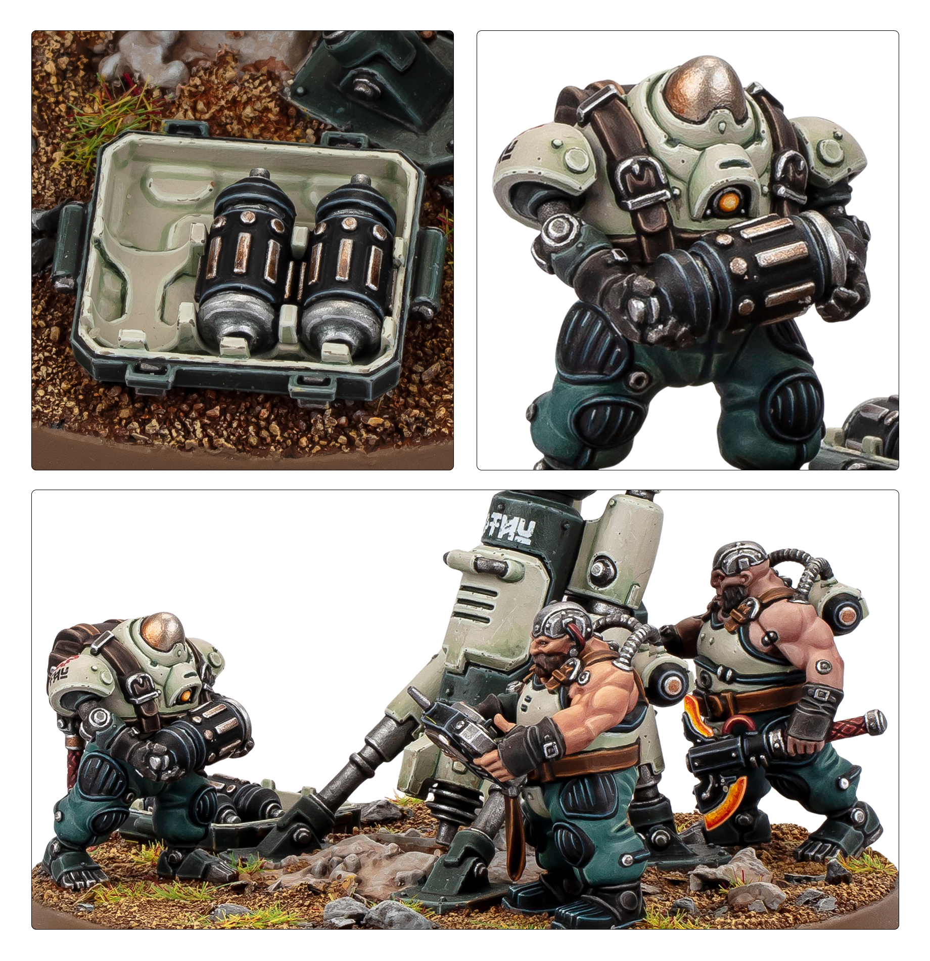 Assembled Cthonian Earthshakers models
