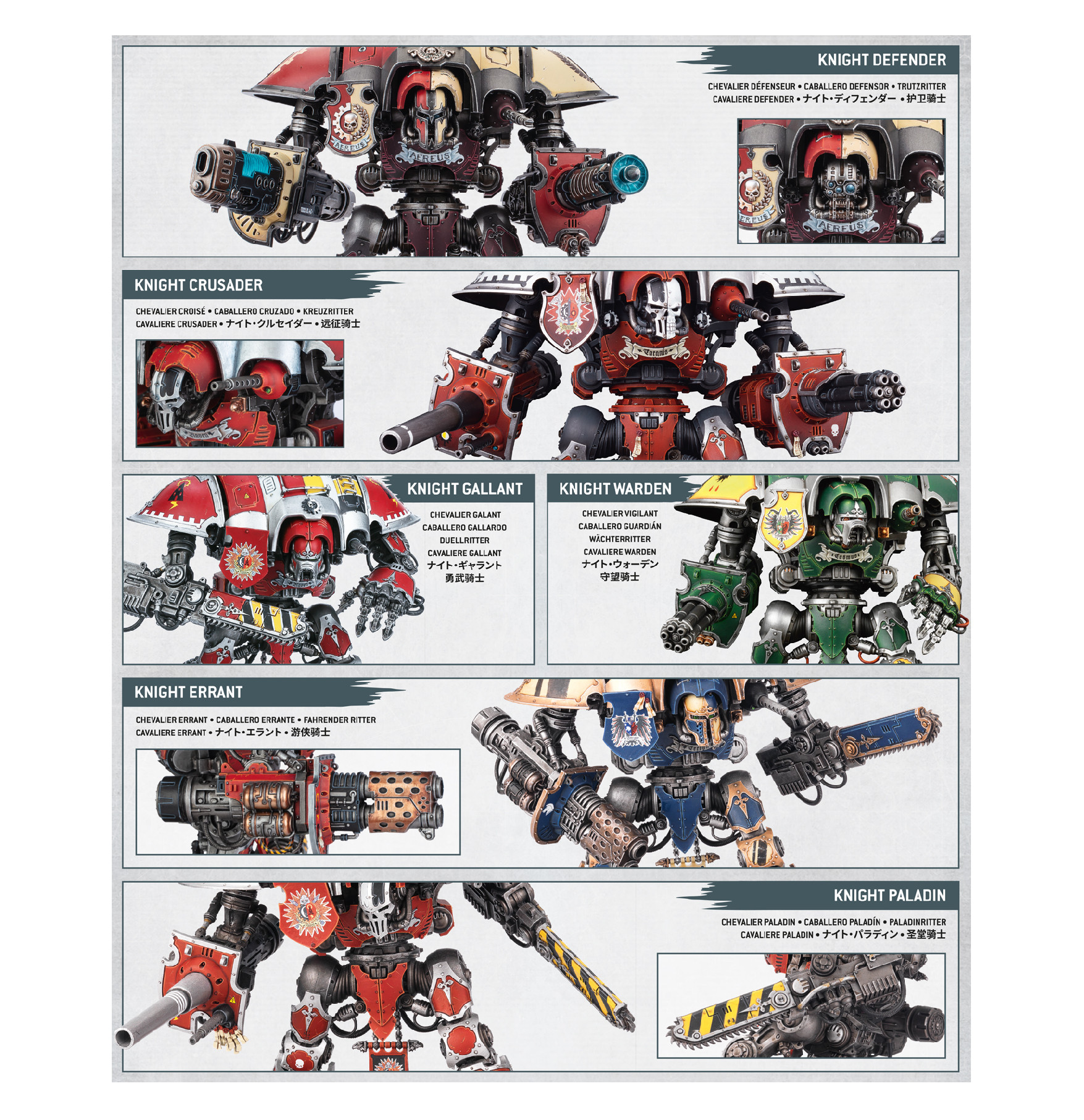 Imperial Knights Knight Questoris model details