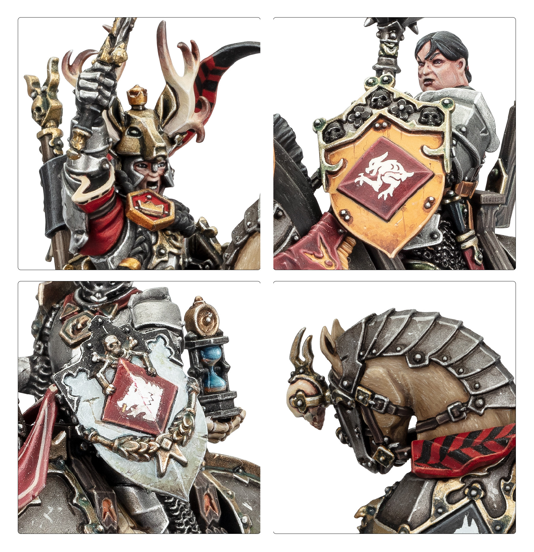 Display of heraldic details and banner
