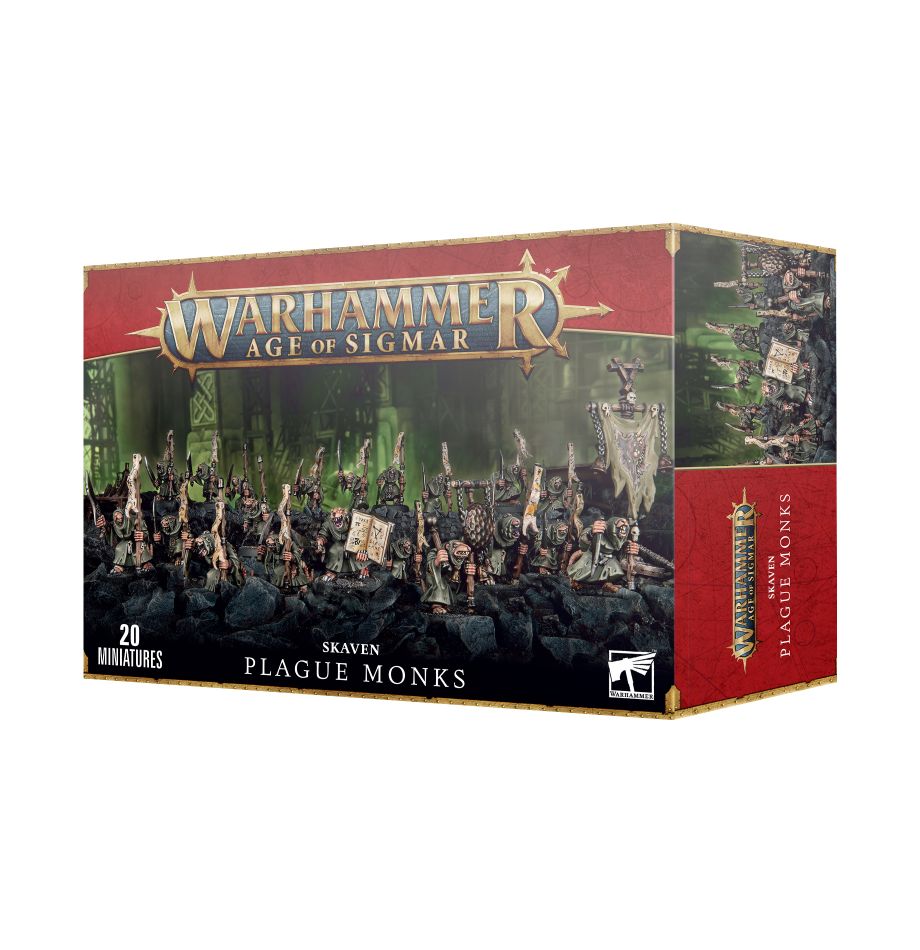 Example of assembled and painted Plague Monks models