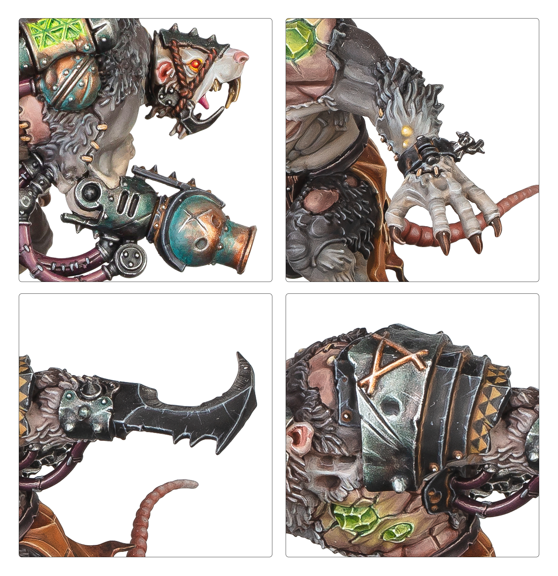Comparison of muscle detail execution