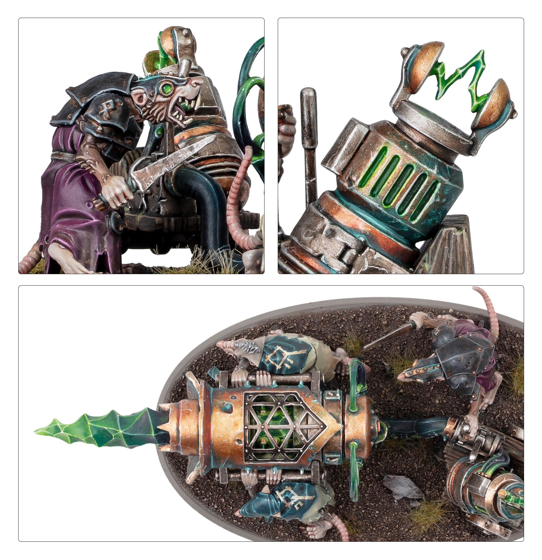 Skaven - Warp-Grinder - rear view of the model
