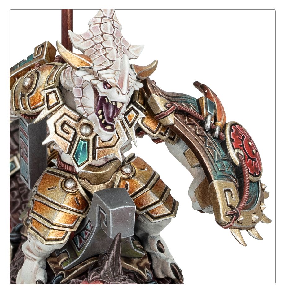 Saurus Scar-Veteran on Aggradon dynamic pose