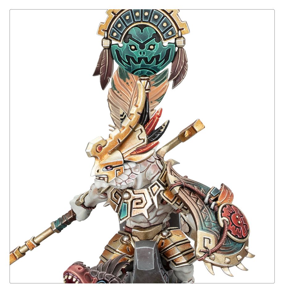 Saurus Scar-Veteran on Aggradon on base