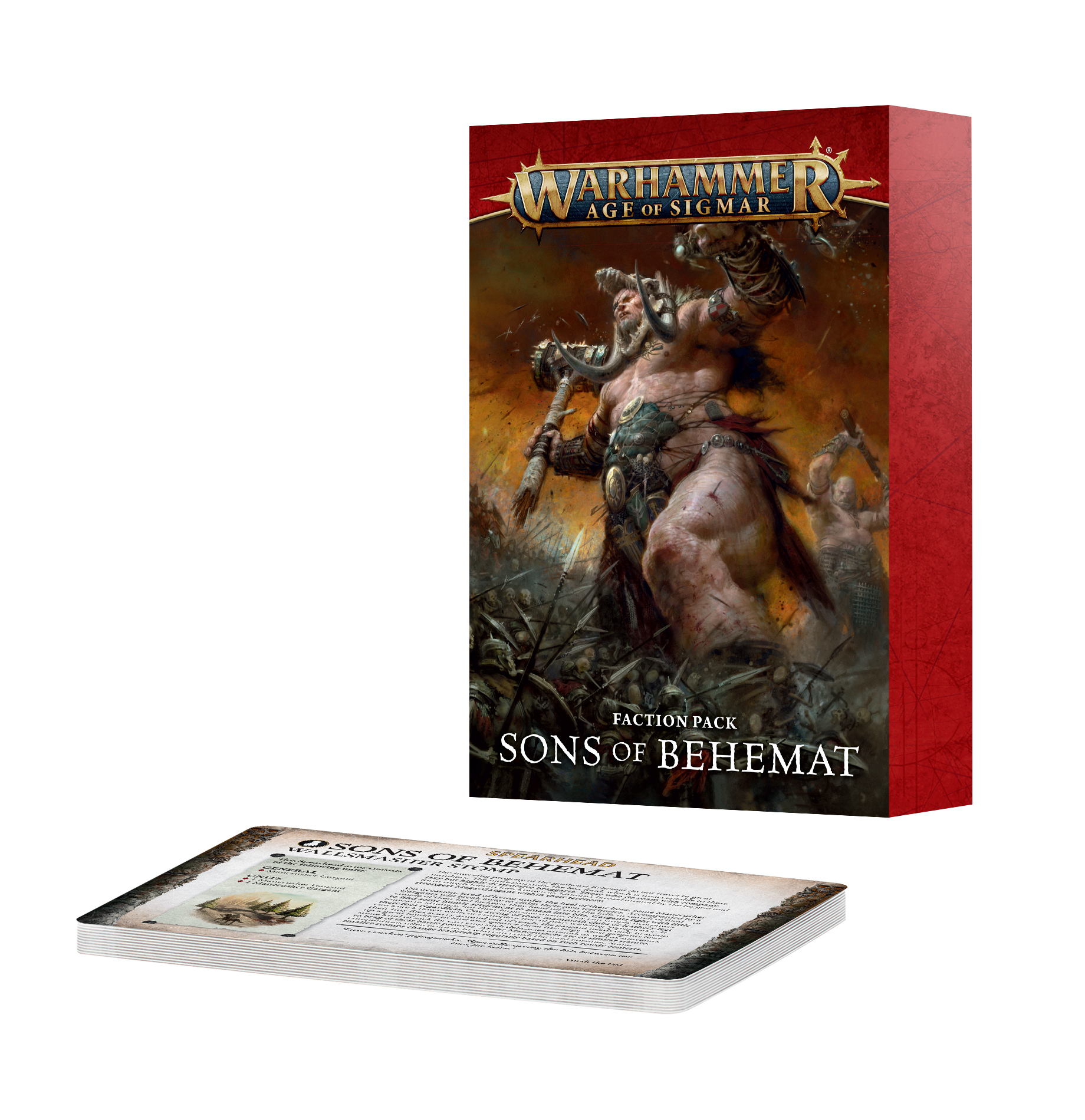 Age of Sigmar: Faction Pack: Sons of Behemat – product packaging