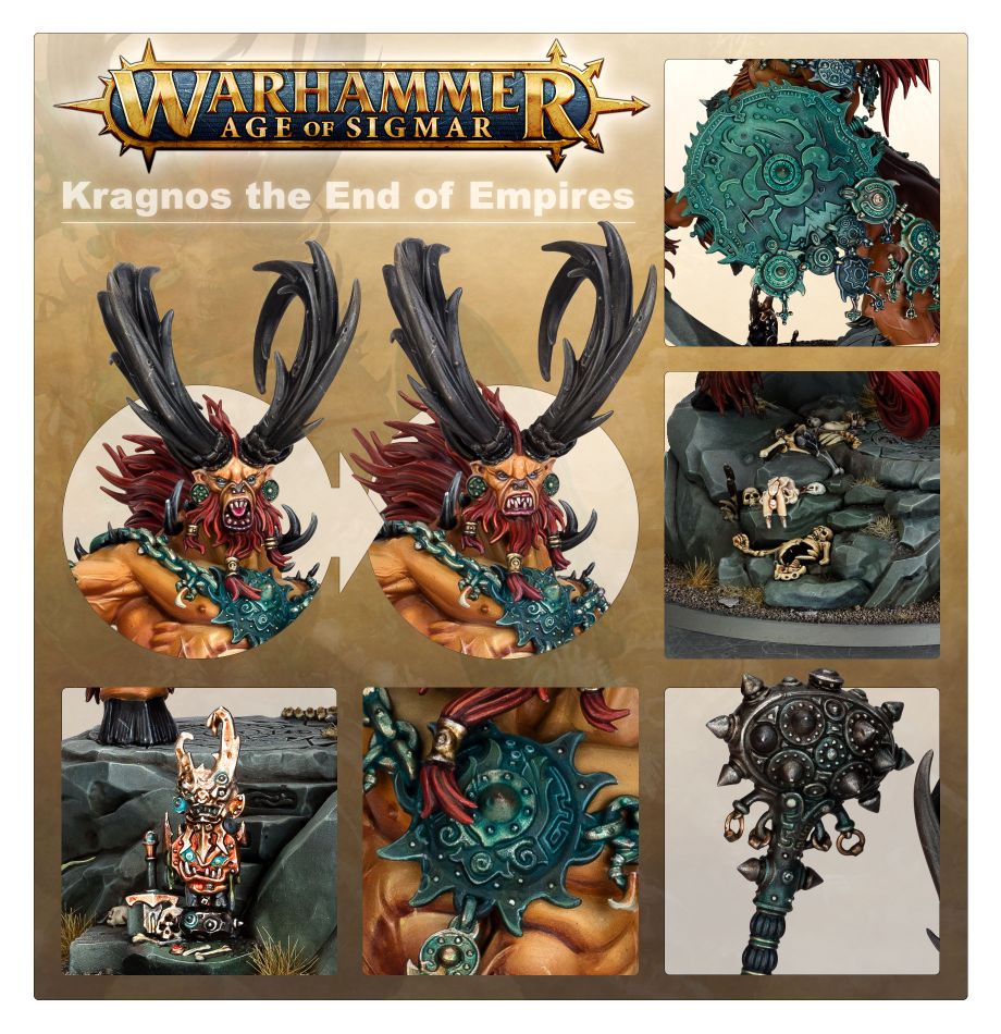 Detail of Kragnos model face