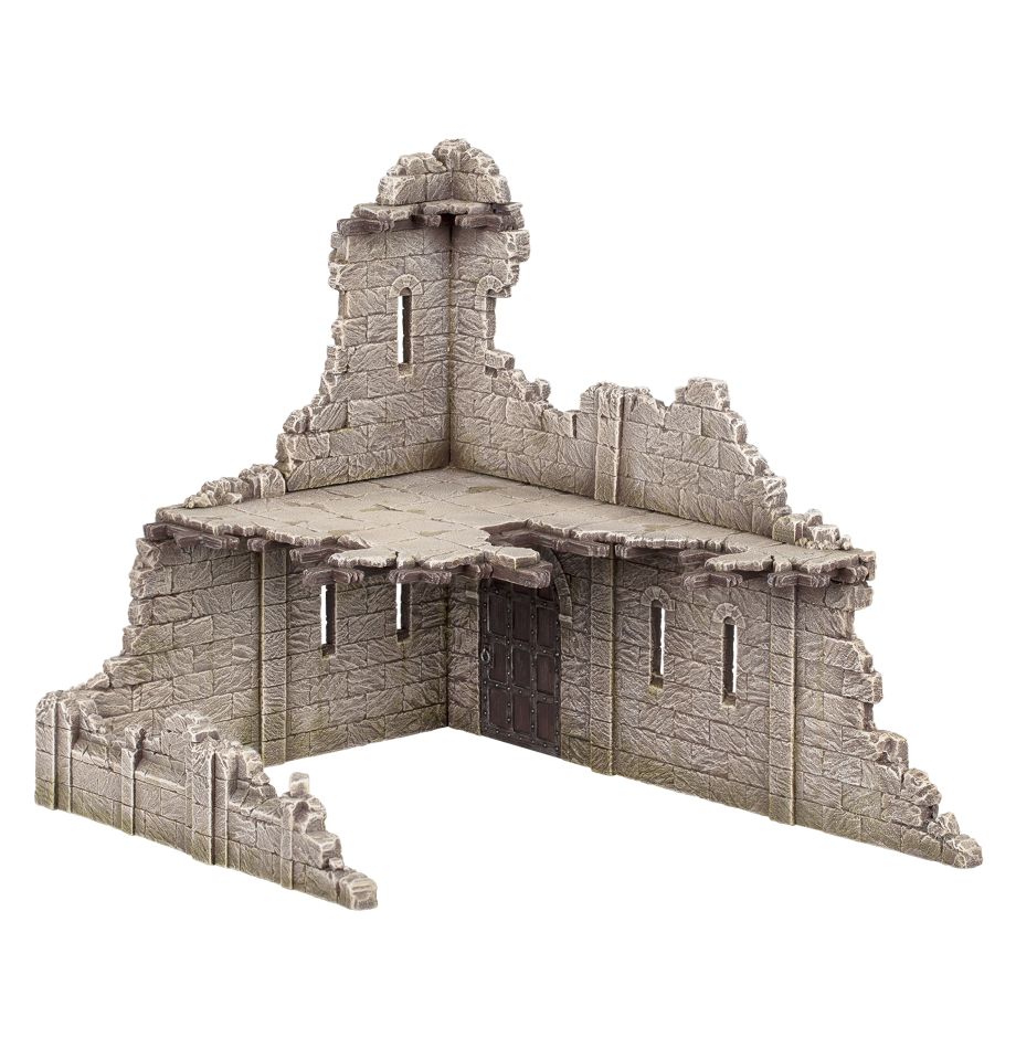 Gondor Ruins box art and miniatures overview