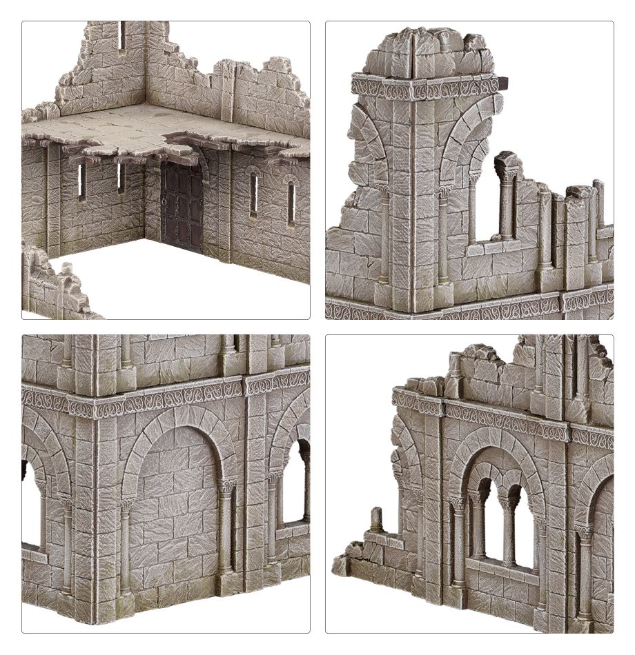 Gondor Ruins tactical battlefield setup