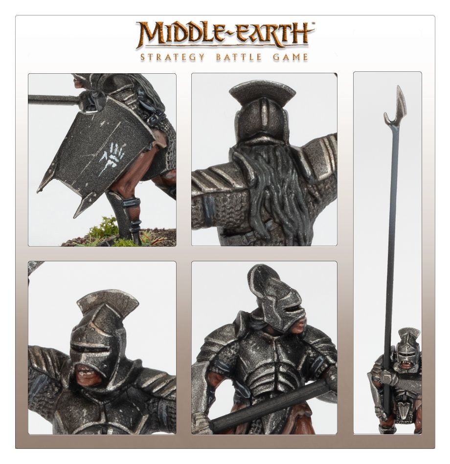 Uruk-hai Warriors with pikes and swords