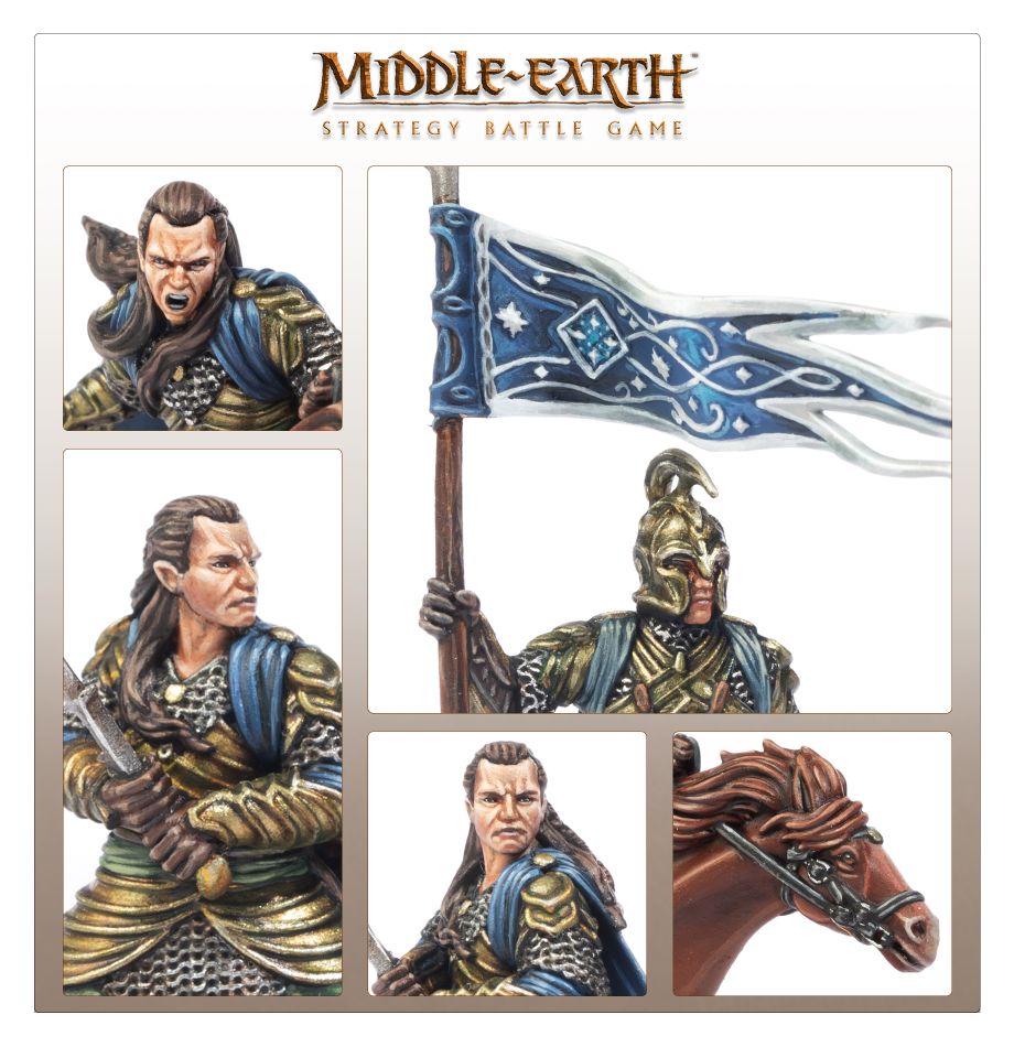 High Elf warrior carrying a banner