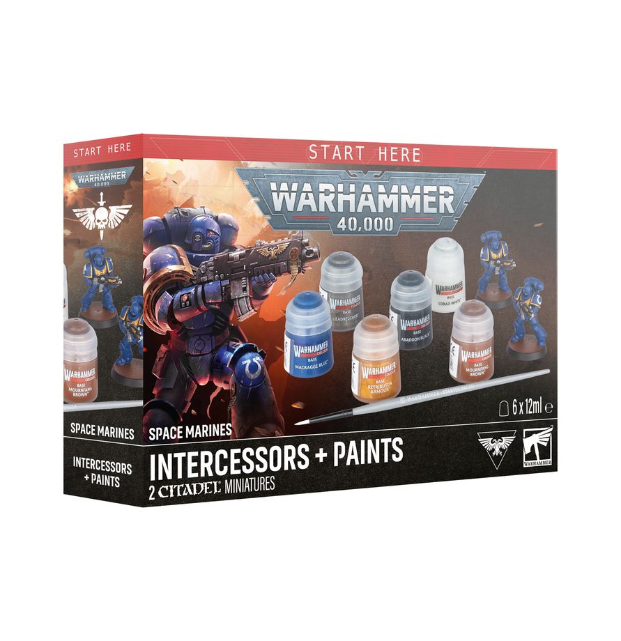 Contents of the paint and miniature set