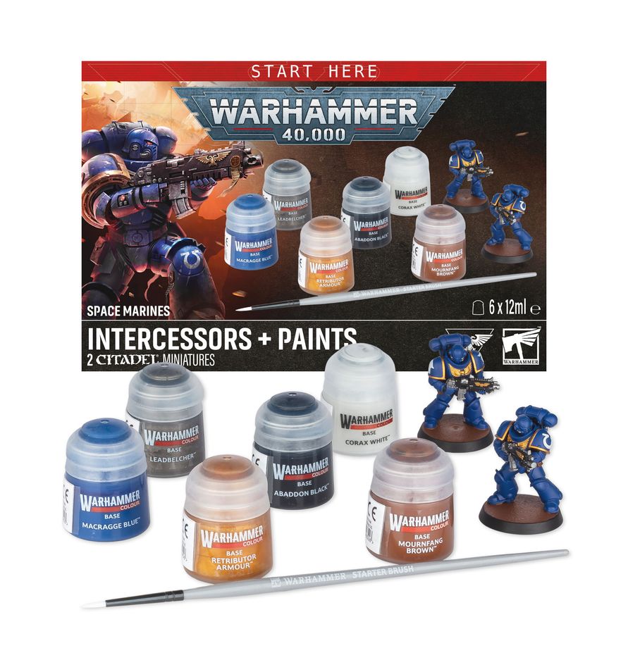 Warhammer 40,000: Intercessors + Paints box art