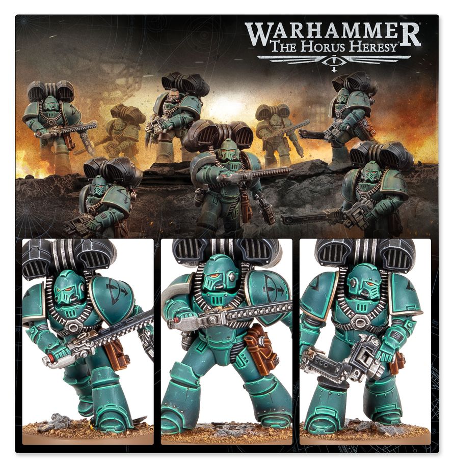 Action shot of assault troops