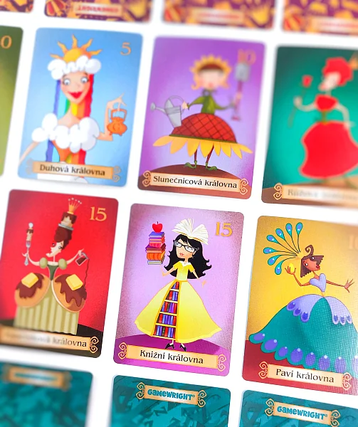 View of components and packaging of Sleeping Queens