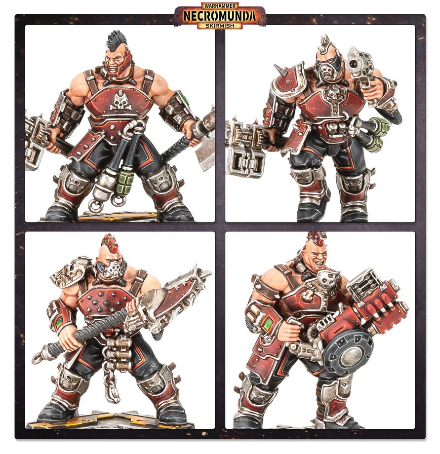 Painting detail on Goliath models
