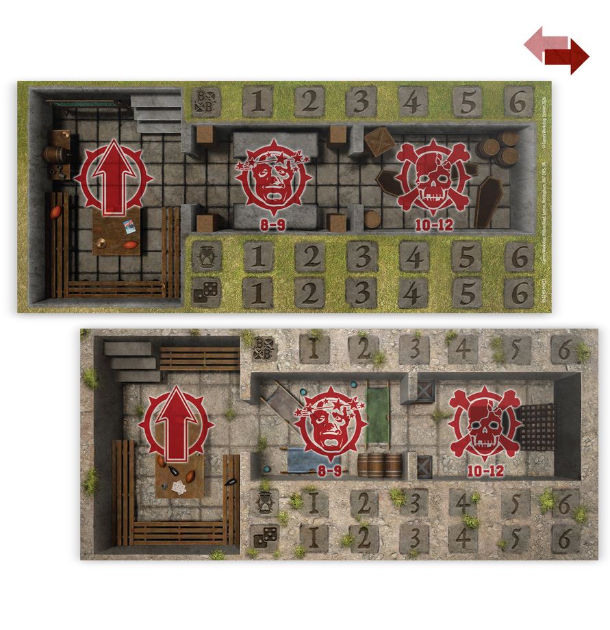 Blood Bowl: Sevens Pitch (2026) - detail striedačiek