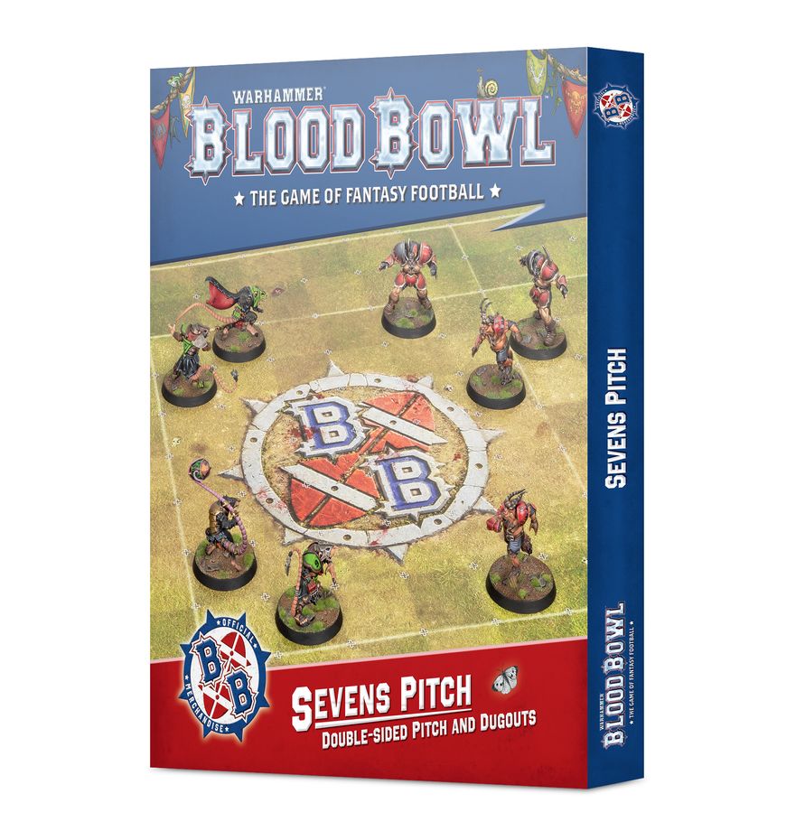 Blood Bowl: Sevens Pitch (2026) - celkový pohľad na ihrisko