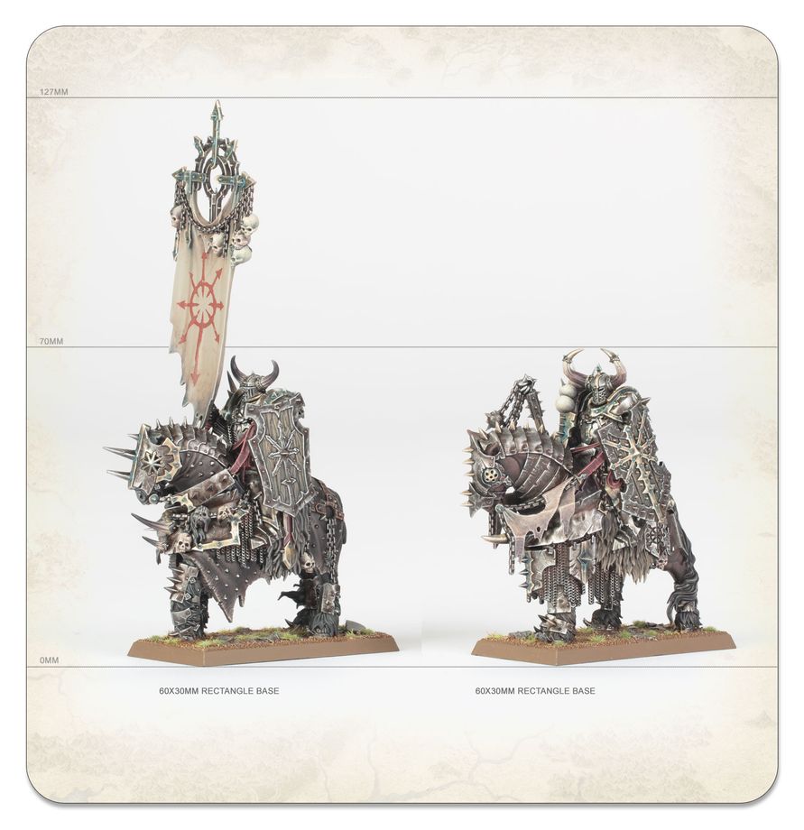 Detail of Chaos Knight armor and weaponry