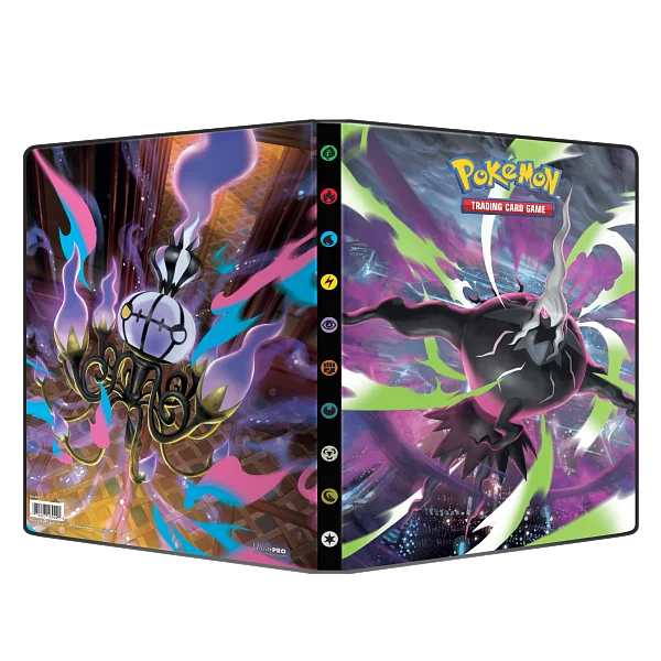 Binder filled with Pokémon cards