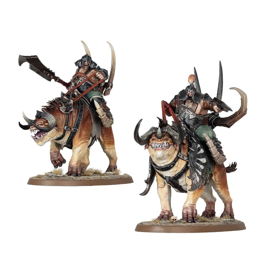 Age of Sigmar Maulbeast Raiders on oval bases