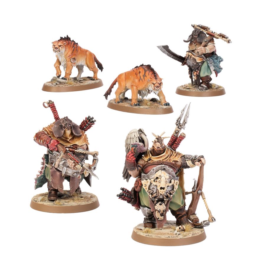 Age of Sigmar: Ogor Mawtribes - Hunters With Sabrefangs box art