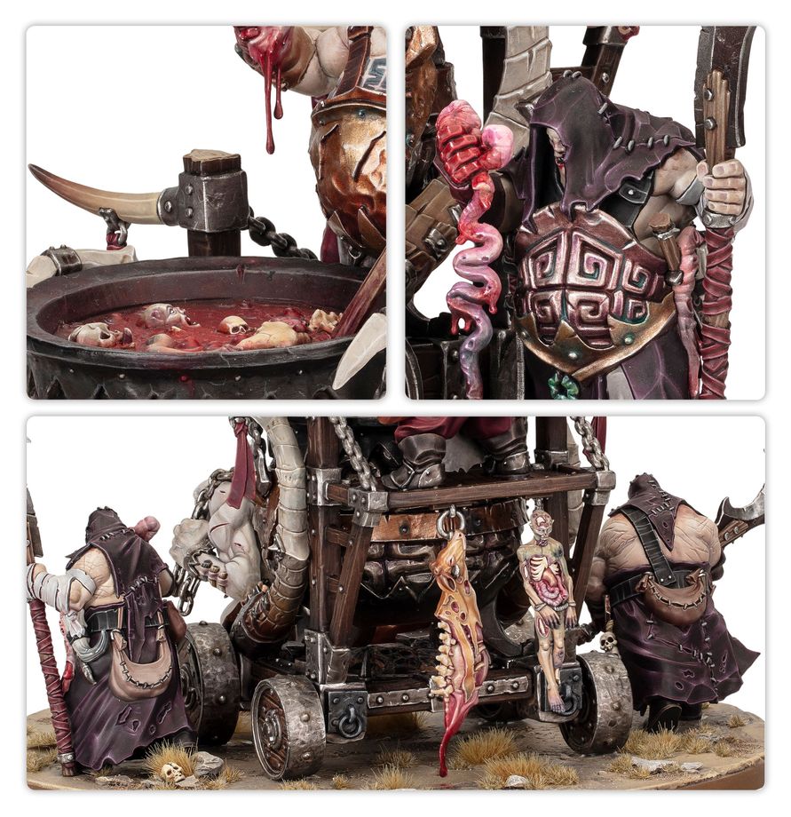 Detail of the Redd the Maw model on a wagon