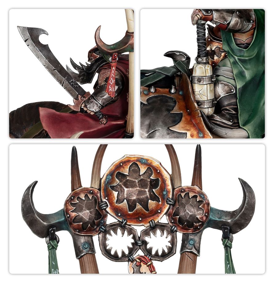 Multipart components of the Morga the Mighty kit
