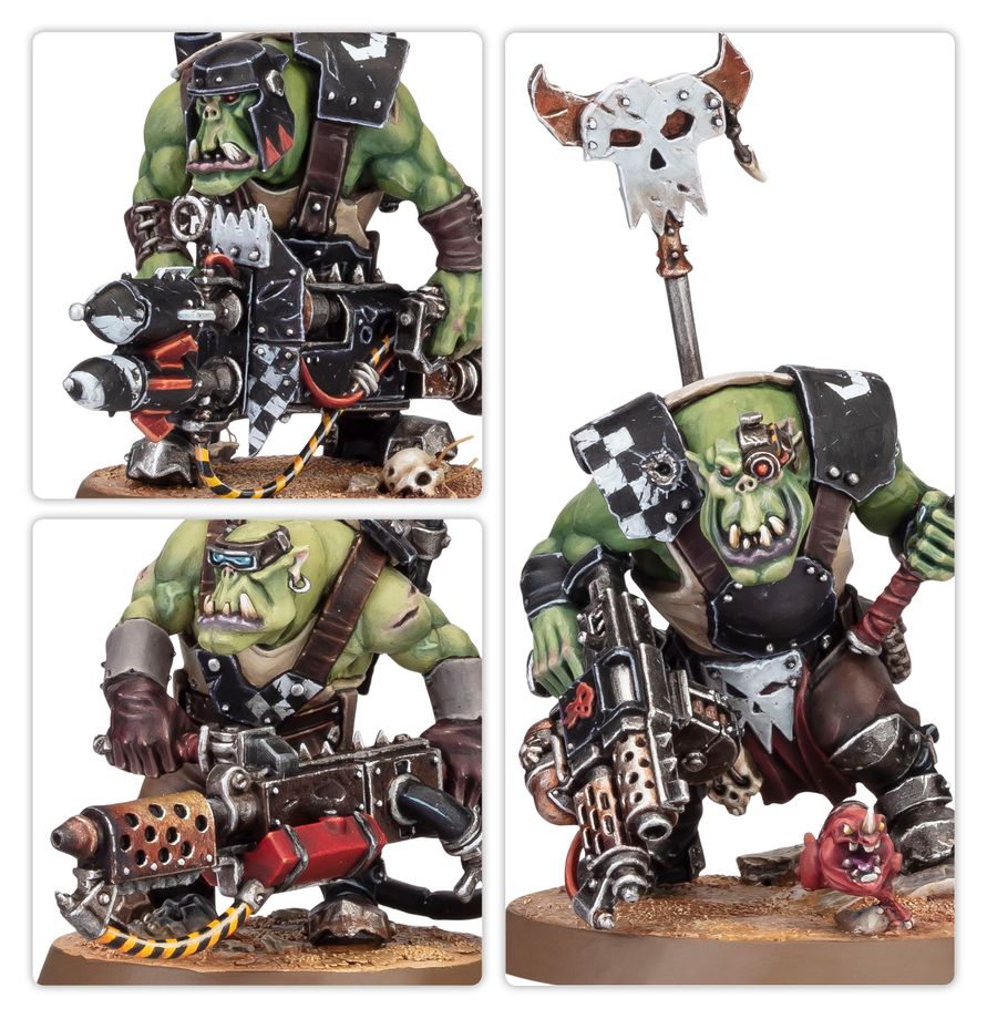 Nob and Boyz from the Warhammer 40K Orks: Boyz kit