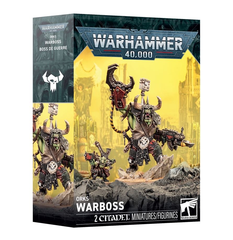 Detail of the Orks Warboss model
