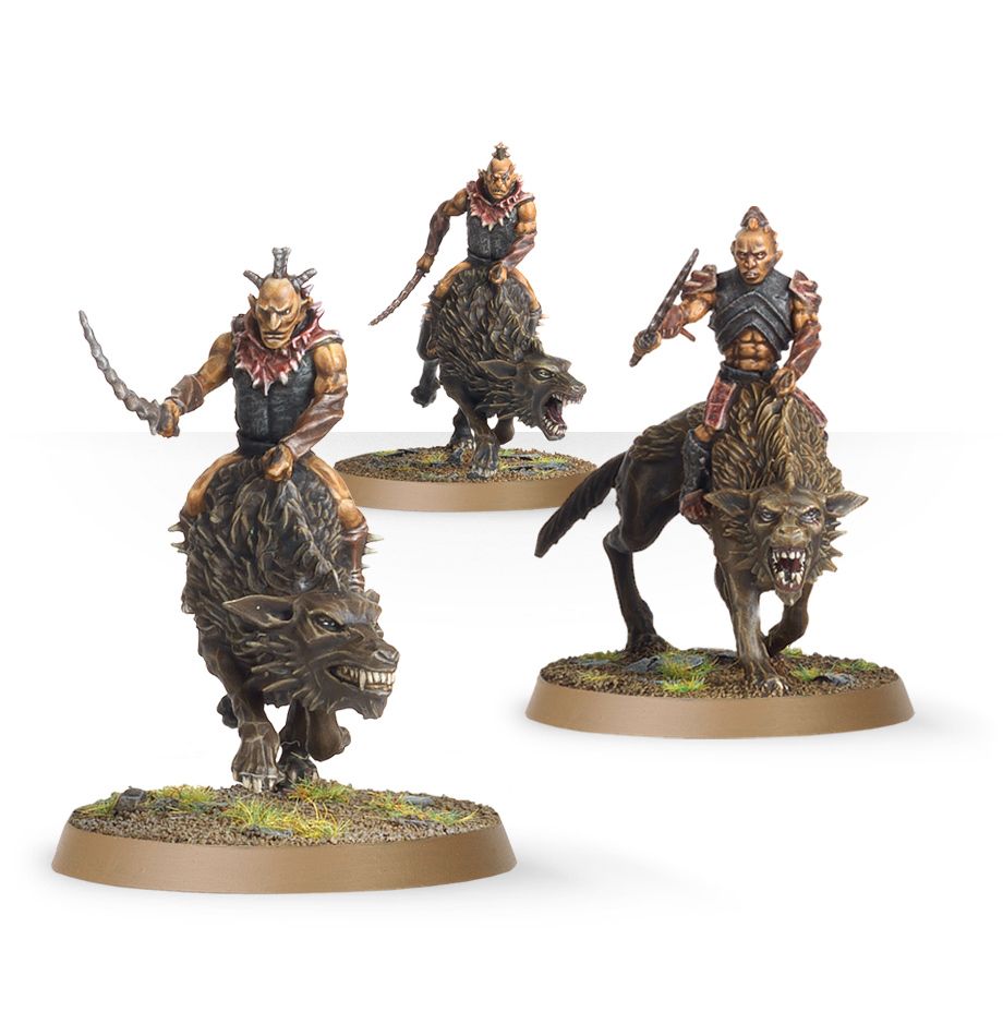 Hunter Orcs on Fell Wargs – celkový pohľad na miniatúry