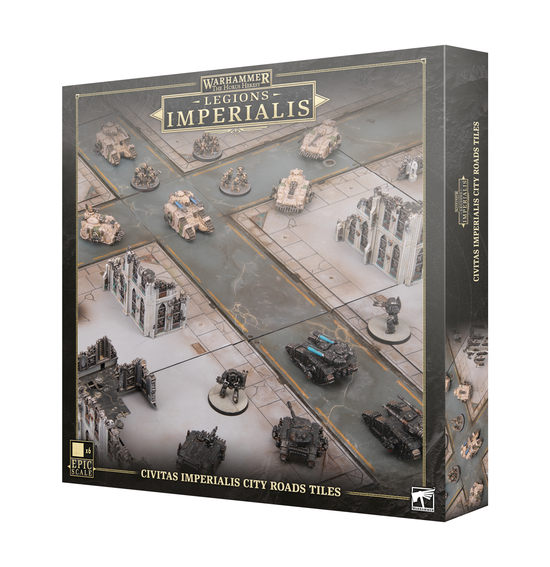 The Horus Heresy: Legions Imperialis: Civitas Imperialis City Road Tiles – component detail
