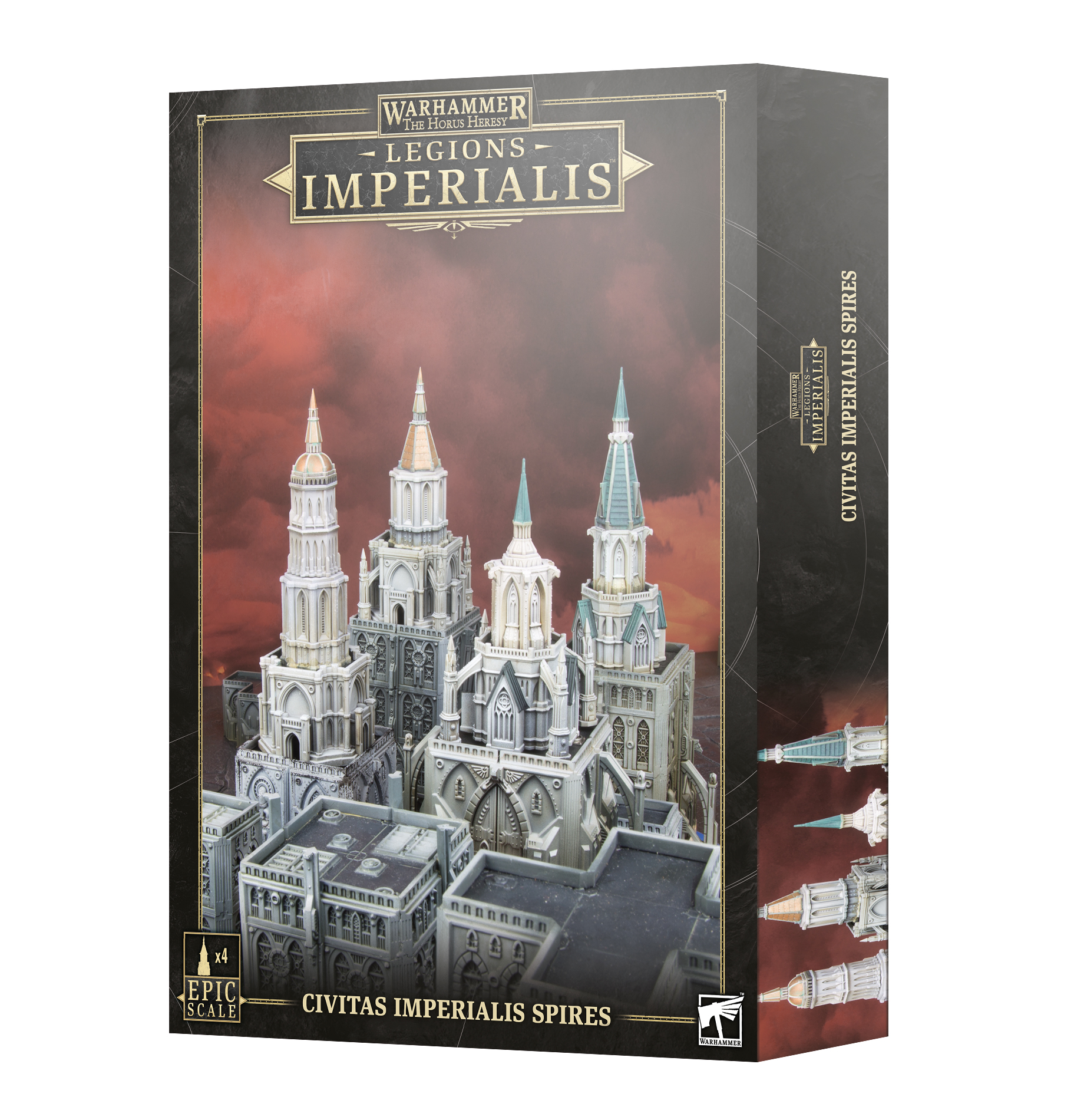 Legions Imperialis: Civitas Imperialis Spires – package contents detail