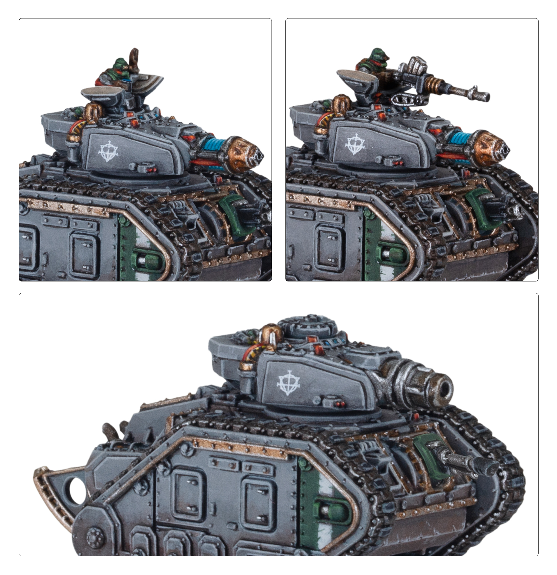 Legions Imperialis Leman Russ Executioner and Demolisher Squadron miniatures
