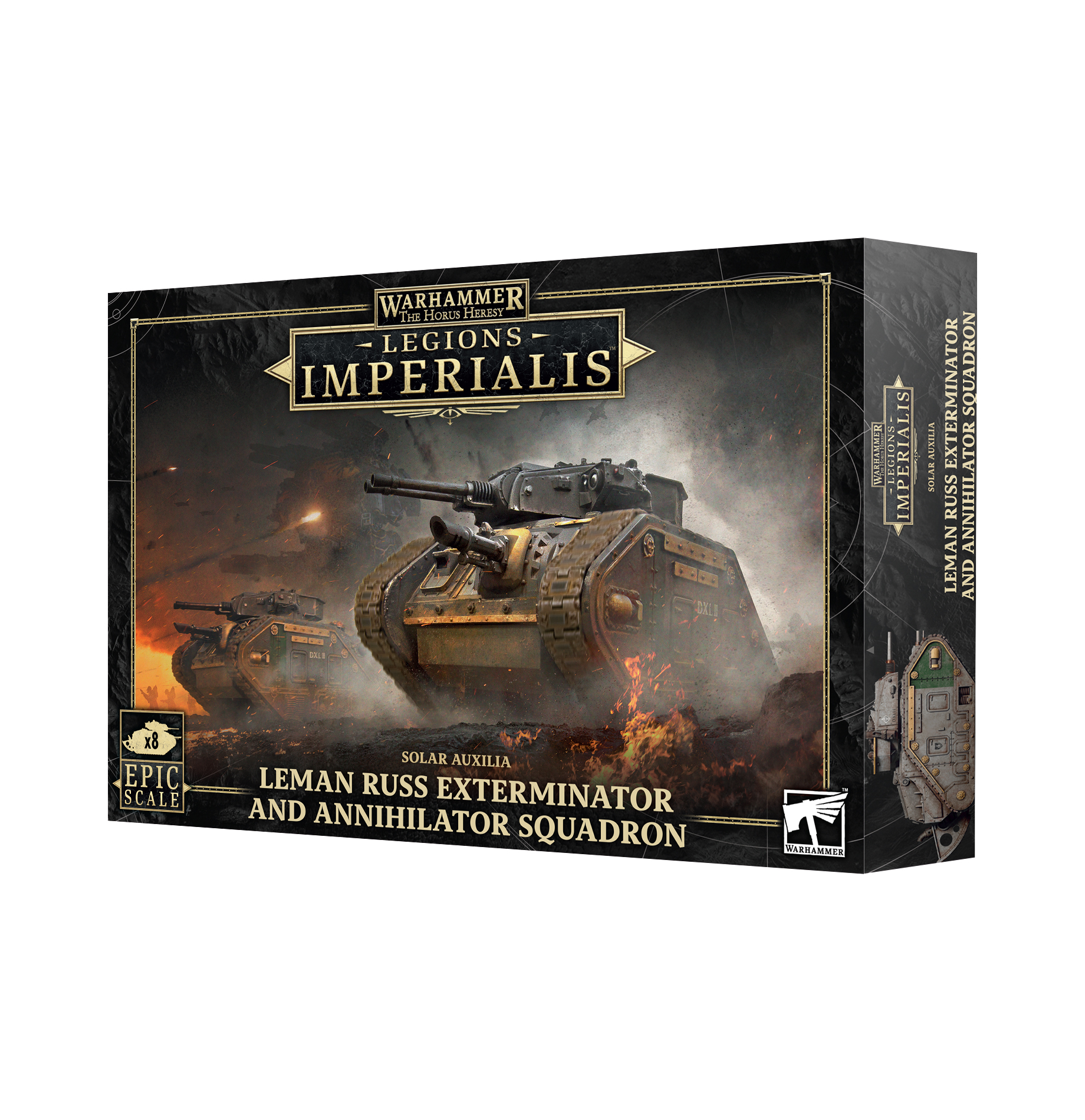 The Horus Heresy: Legions Imperialis: Leman Russ Exterminator and Annihilator Squadron – view of weaponry