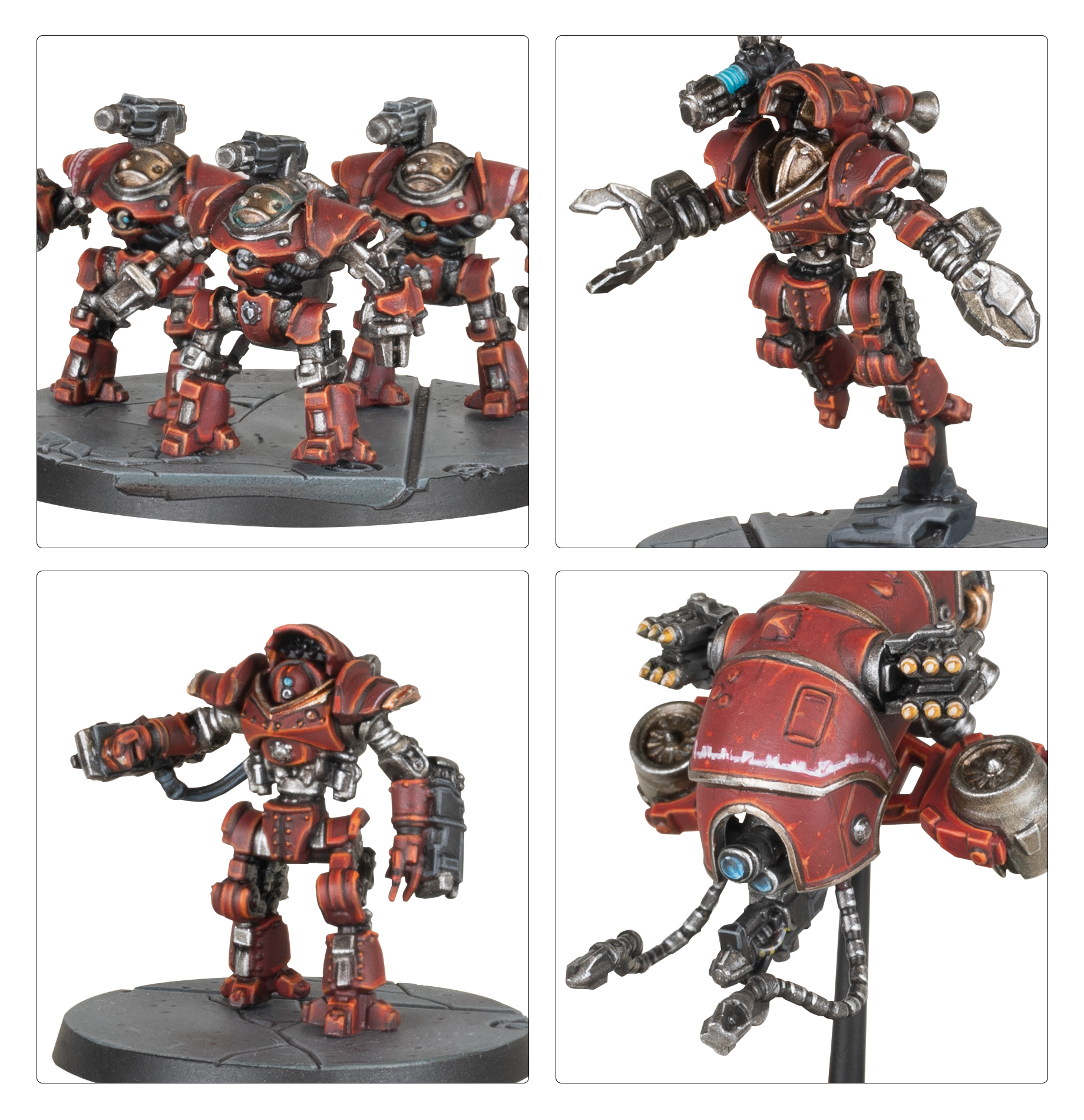 Assembled Mechanicum Battle-Automata miniatures