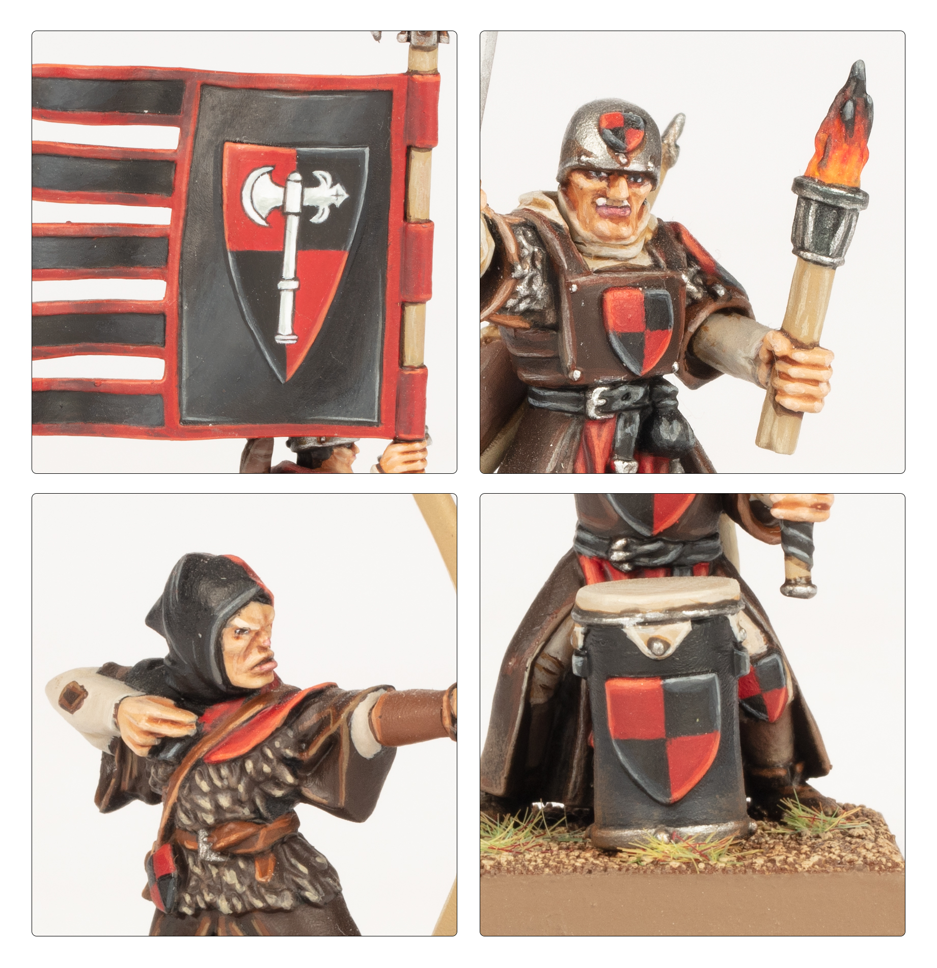 Kingdom of Bretonnia - Peasant Bowmen - pohľad spredu