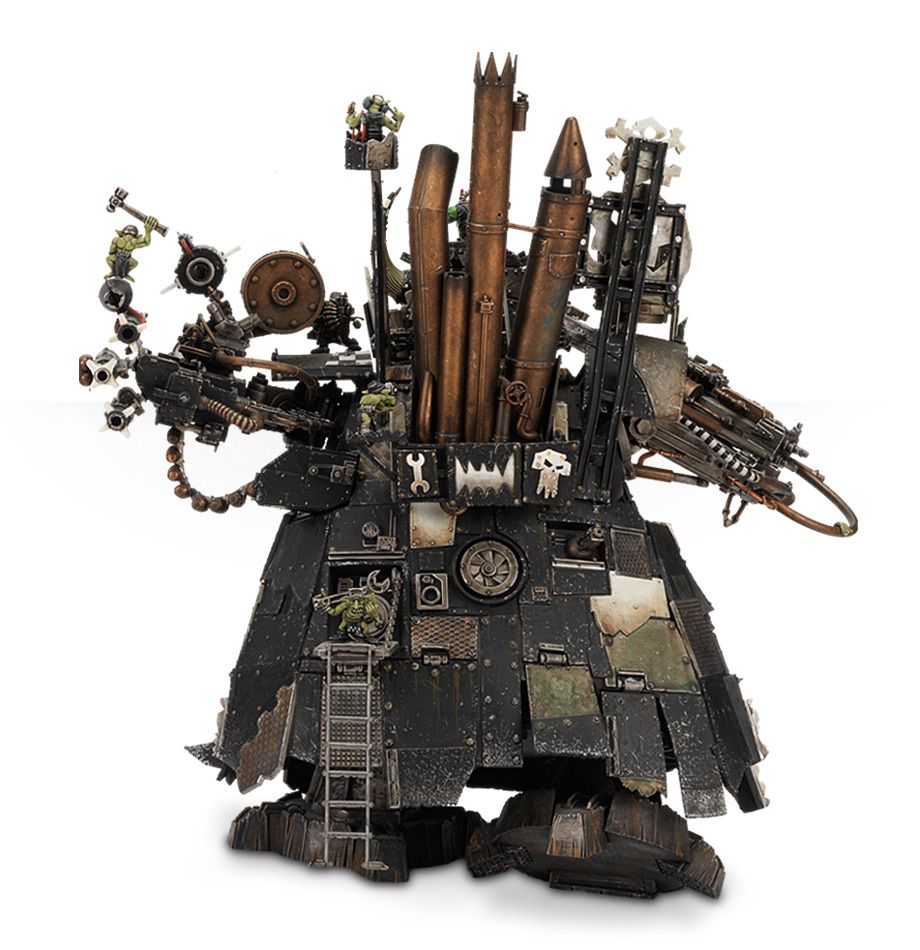Ork Stompa - predný pohľad na model