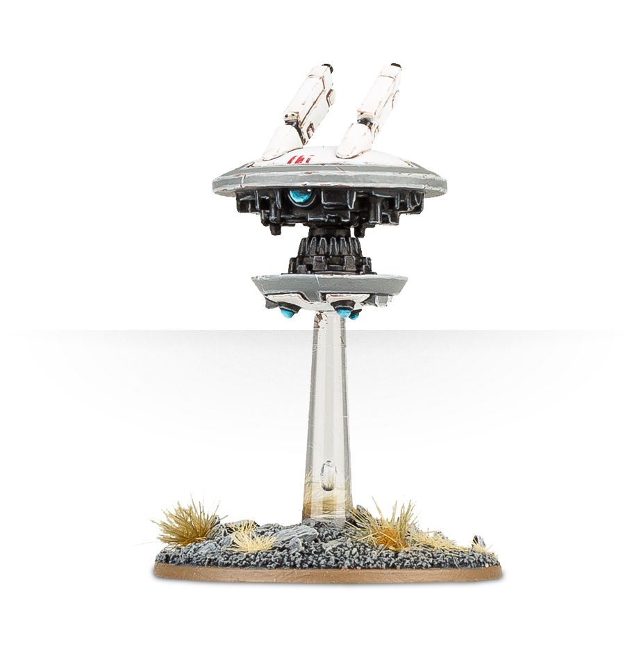 Assembled T'au Drones miniatures