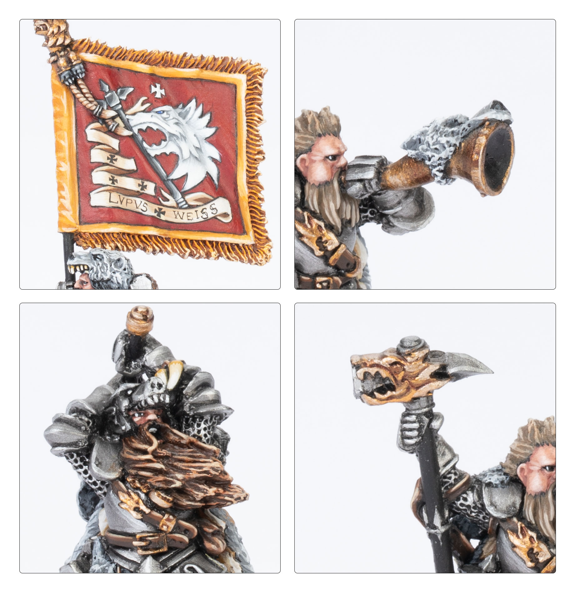 Empire of Man Teutogen Guard Command miniatury zepředu
