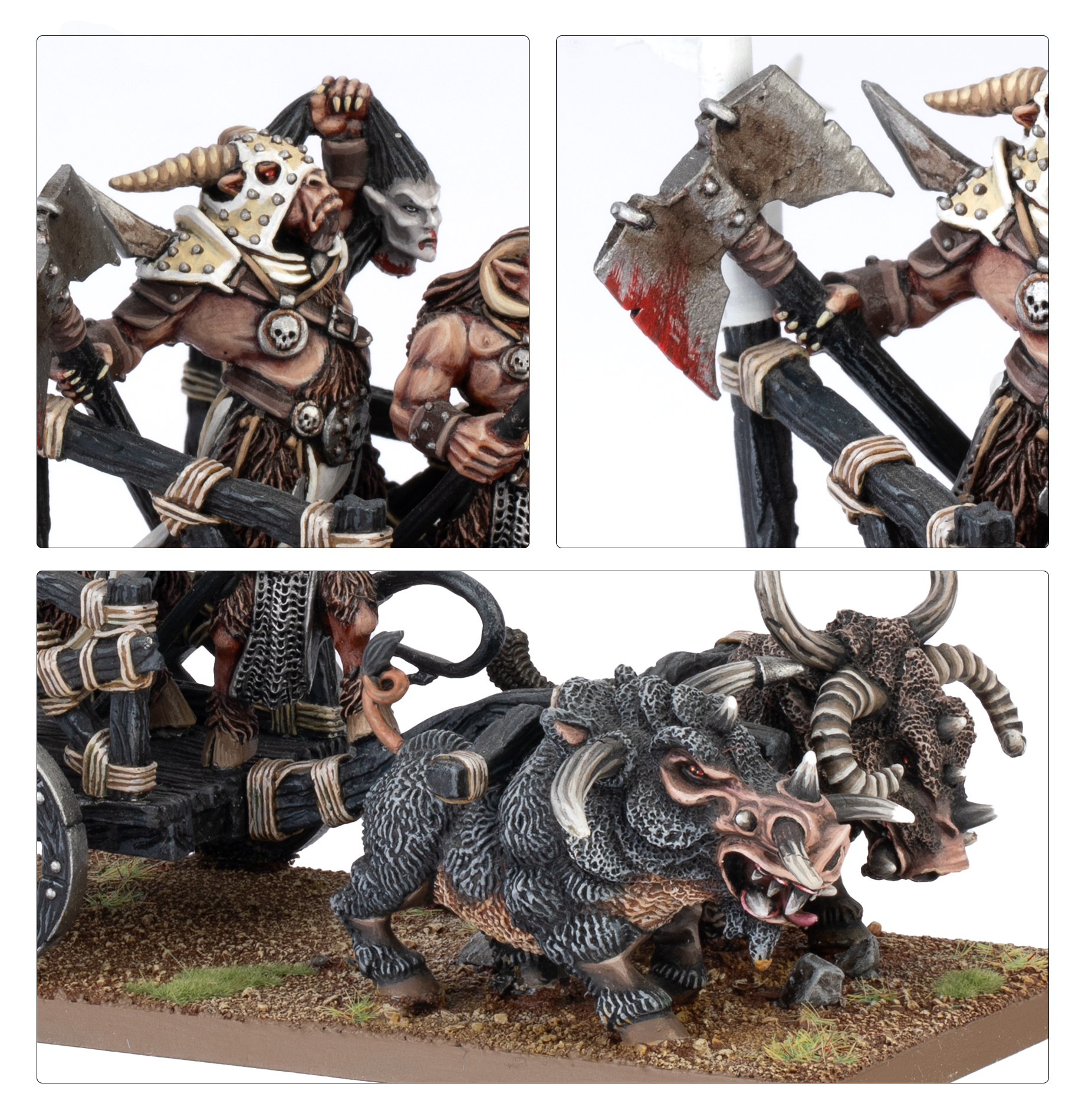 Warhammer: The Old World: Tuskgor Chariot - celkový pohled na model