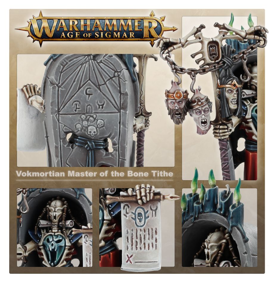 Vokmortian, Master of the Bone-tithe miniature from the front