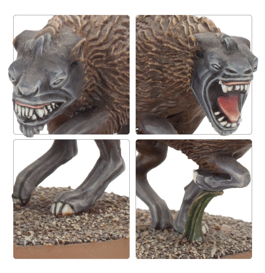 Wild Wargs miniatúry v celkovom pohľade