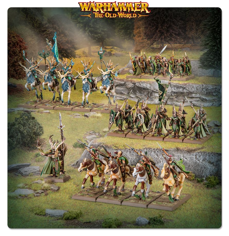 Warhammer: The Old World Wood Elf Realms Battle March Army